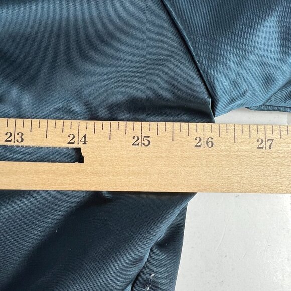 VTG 90 Chalk Line Chicago Bears Satin Jacket Extra Large Blue Snap Button Bomber - Picture 14 of 15